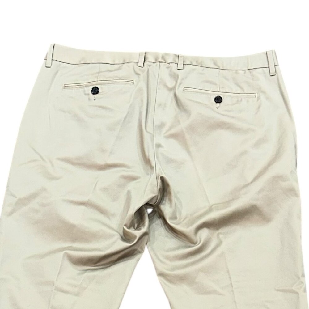Bonobos Wednesday Khaki Dress Pants Slim Fit Straight Leg Size 35/32 Work Office - Picture 4 of 9